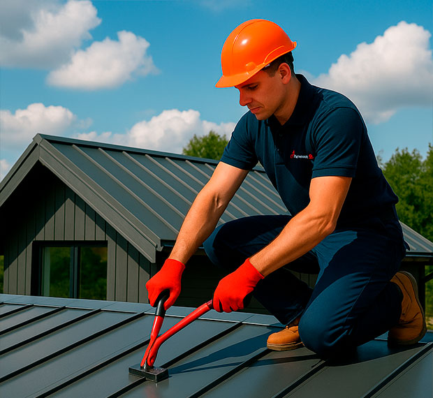 Монтаж фальцевой кровли в Красноармейске