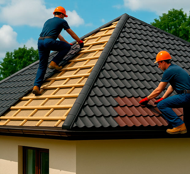 Монтаж шатровой крыши в Красноармейске